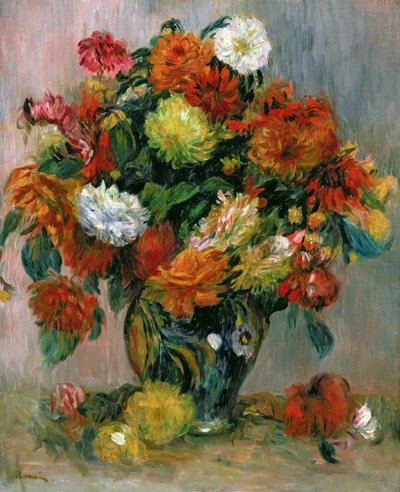 Vase of Flowers, c.1884 by Pierre Auguste Renoir